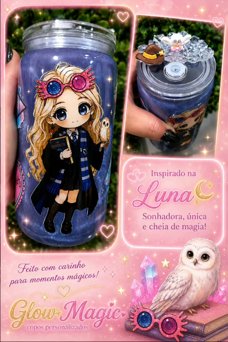 Copo Luna Lovegood personalizado